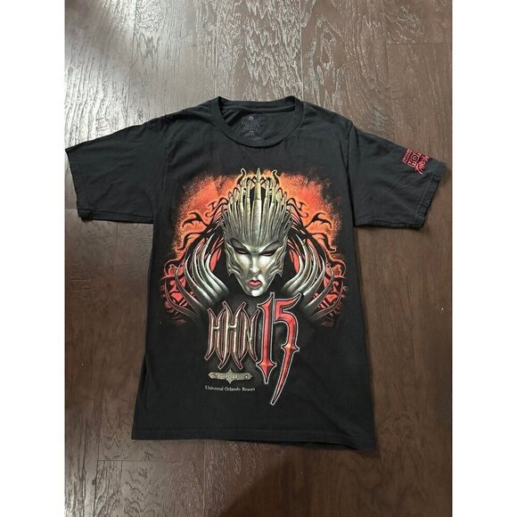 Halloween Horror Nights Universal Studios HHN 15 2005 Throwbacks T-Shirt XS b42 - Picture 1 of 4